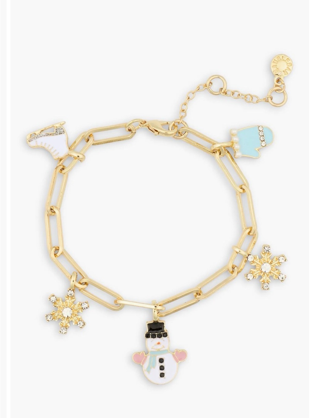 Christmas paperclip bracelet